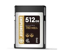 CHIPFANCIER CFexpress 2.0 Type B 512GB Memory Card Up to 1750MB/s Read 1420MB/s Write-Raw 8K Video Recording Compatible with Nikon D5/D6/Z7/Z9 Panasonic Canon EOS DJ for Photographers Gold