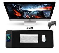 Chipinside Wireless Charging Gaming Mouse Pad 15W Fast Charging, Mouse Keyboard Desk Mat 800x300x4MM, Extra Large Foldable Mousepad Non-Slip Rubber Base Computer Keyboard Mat for Gaming, PC, Laptop