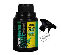 Chipku Pure Cold Pressed Water Soluble Premium Neem Oil Concentrate 100ml | Natural Plant Protector | Makes 20 litters Spray Bottles | 3-in-1 Insect, Fungus & Mite Control | Free Measuring Cup |