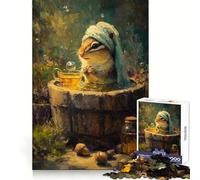 Chipmunk Tea Time in The Wellness Hard Jigsaw Puzzle for Adults 1000 Pieces Restful Game Smooth Joint Family Bond Art Decor (38x26cm)