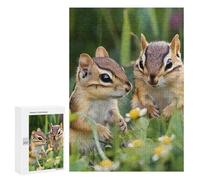 Chipmunks Cute Funny Wooden Picture Puzzle for Adults Vertical Challenge Intellectual Game Jigsaw Birthday Gifts