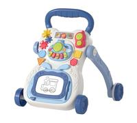 Chipolino FUNNY GAME Blue: Multifunctional Walker - 10+ Months - Stimulates Gait, Balance & Coordination - Lights, Sounds & Games: Detachable Piano, Phone & Drawing Board