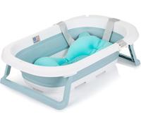 Chipolino Isla Bath with Built-In Folding Water Drain Cushion, Colour: Blue