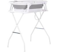 Chipolino Malibu Baby Bath Set 78 cm with Foldable Stand Thermometer Drain Grey