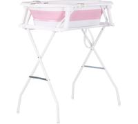 Chipolino Malibu Baby Bath Set 78 cm with Foldable Stand Thermometer Drain Pink