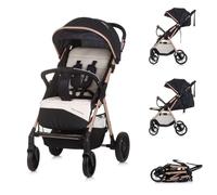 Chipolino Sparkle, buggy, foldable, strap on handle, adjustable, colour: black