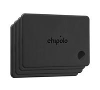 Chipolo CARD - Rechargeable wallet tracker card, Bluetooth tracker | Item locator, passport finder compatible with Apple Find My or Find Hub with Call Your Phone & Out of Range Alerts (4 Pack)