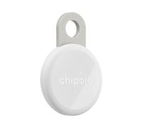 Chipolo LOOP - Rechargeable Bluetooth Tracker for Key and Pocket Location, Compatible with Apple or Google, Call Your Phone & Out of Range Alerts for Android (Chalk)