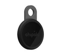 Chipolo LOOP - Rechargeable Bluetooth Tracker for Key and Pocket Location, Compatible with Apple or Google, Call Your Phone & Out of Range Alerts for Android (Charcoal)
