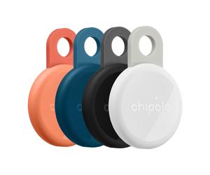 Chipolo LOOP - Rechargeable Bluetooth Tracking tag - 4 Pack | Item Locator for Keys & Bags, Compatible with Apple Find My or Find Hub on Android, Out of Range Alerts & Call Your Phone