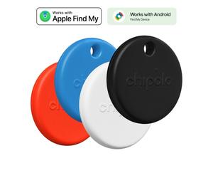 Chipolo POP 4 Pack - Tracking tag compatible with the Apple Find My or Google's