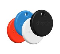Chipolo POP Localizador de Llaves - Rastreador Bluetooth Colorido con Alerta de Fuera de Alcance y función de Llamada, Funciona con Find Hub en Google o Apple Find My - 4 Pack