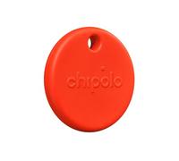 Chipolo POP Tracker Tag - Colorful, Compatible, Loud Bluetooth Tracker with Call Your Phone & Out of Range Alert, Works with Apple Find My or Google's Find My Device (Red)