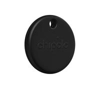 Chipolo POP Tracker Tag - Colorful, Compatible, Loud Bluetooth Tracker with Call Your Phone & Out of Range Alert, Works with Apple Find My or Google's Find My Device (Black)