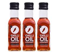 Chipotle Chilli Oil, 125ml - Hot Sauce with Spanish Extra Virgin Olive Oil & Mexican Chipotle Morita Chillies - No Additives Spicy Sauce for BBQ, Pasta, Pizza & More by The Chilli Oil Company - 3 Pack