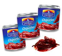 Chipotles in Adobo Clemente Jaques 220 g (Pack of 3) Sharp Sauce from Mexico Viva Mexico Collection by Mexhaus