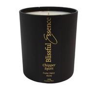 Chipper Spirit - Apple & Cinnamon Spiced Scented Candle | Luxury 65hr Long Burning, Large Jar 250g, Handmade UK