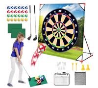 Chipping Battle Golf Game - Golf Training Mat for Players | Educational Interactive Putt Mat Set, Outdoor Toys for Training Camp Winter Indoor Practice