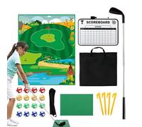 Chipping Game - Golf Putting Practice Mat BNiños | Interactive and Fun Training Equipment with Practice Mat and Putt Green Adhesive for Outdoor, Hog