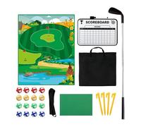 Chipping Game | Kids Sticky Golf Games Set with Club - Interactive Fun Practice Mat Putting Green Sticky Training Equipment for Outdoor Home Indoor