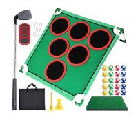 Chipping Golf Set, Interactive Game Kit, Golfing Target Mat, Compact Coordination Golf Challenge, Fun Activity for School, Kids, Indoor, Outdoor, Parties, Family and Home Play