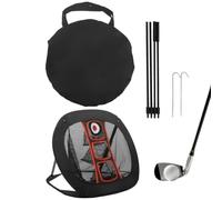 Chipping Net | Nylon Foldable With Storage Bag | Golf Chippings Practice For Precision | Portable Hitting Backyard Target Trainer Mat Tee Ball Accessories Cage Gear For Golfers