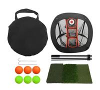 Chipping Practice Net, with Multi-Target Accuracy Zones, 70x71x54cm, Short Game Trainer Cage, Portable Swing Training Screen, Foldable Design, for Practice