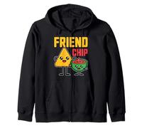 Chips and Salsa Kawaii Anime Funny Friend-Chip Zip Hoodie