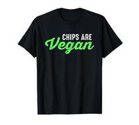Chips Are Vegan Funny Vegetarian Vegan Foodies Chips Snack T-Shirt