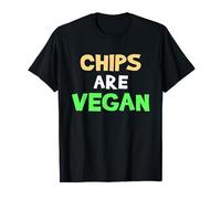 Chips Are Vegan Funny Vegetarian Vegan Foodies Chips Snack T-Shirt