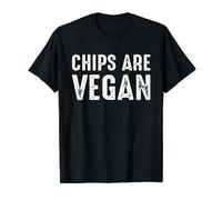 Chips Are Vegan Funny Vegetarian Vegan Foodies Chips Snack T-Shirt