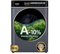 CHiQ 8kg Washing Machine with Class A-10% & LED Touchscreen Grey