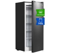 CHiQ FSD140D4EU Freestanding 145l Upright Freezer 145L, Reversible Doors, Black, E Rated