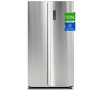 CHiQ JKR525WSSE 525L 91cm Side-by-Side Total No Frost American Fridge Freezer, Stainless Steel