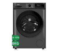 CHiQ JKW85883G 8 kg 1400 Spin Freestanding Washing Machine, Dark Graphite Grey