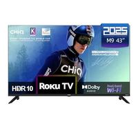 CHiQ U43QM9K 43 inch 4K Smart QLED Roku TV, 4K UHD, HDR10 HLG, Dolby Audio, Works with Alexa, DVB-T/T2, Support Apple Air-Play, Google Assistant, Prime Video, HDMI2.1, USB2.0