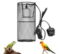 chiquieray Reptile Heat Lamp Guard,Ceramic Heat Lamp Lampshade Holder, Anti-hot Cage with ON/Off Button for Reptile, Bird, Tortoise, Lizard, Bearded Dragon