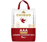 Chiquo AAA Premium Jasmine Fragrant Rice 5kg - Vegan & 100% Gluten Free - Perfect for Traditional Asian & Afro-Caribbean Recipes