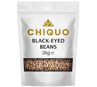 Chiquo Black-Eyed Beans 2kg - High in Protein & Fibre | Vegan & Vegetarian Friendly | Resealable Pack for Freshness | Perfect for Soups, Stews, Curries & Salads