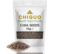 Chiquo Chia Seeds 1kg | Vegan & GMO-Free | High in Protein, Omega-3 & Fibre | Keto Friendly Superfood | Resealable Pack | Ideal for Smoothies, Baking & Meal Prep