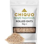 Chiquo Rolled Oats 1kg | 100% Wholegrain Porridge Oats | Stabilised Grade | High Fibre Breakfast Cereal | Vegan & Vegetarian Friendly | GMO Free | No Additives or Preservatives