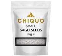 Chiquo Sago Seeds Small 1kg - Tapioca Pearls | Small Size Sabudana | Vegan & Vegetarian Friendly | GMO Free | No Additives or Preservatives | Ideal for Puddings, Fasting, Baking, Thickening