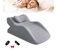 Chira Monk Couple Pillow, 2025 Upgraded Lift Me up Pillow for Intimacy, Sweet Love Nest Spark Wedge Cushion, Rebound 27 Degree Memory Foam Ergonomic Posture Support for All Postures(Grey)