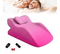 Chira Monk Couple Pillow, 2025 Upgraded Lift Me up Pillow for Intimacy, Sweet Love Nest Spark Wedge Cushion, Rebound 27 Degree Memory Foam Ergonomic Posture Support for All Postures(Pink)