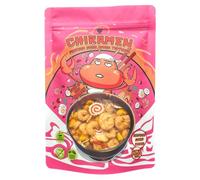 CHIRAMEN Dried Seafood Mixed Ramen Toppings, Shrimp, Fish Cake, Squid, Imitation Crab, Eggs, Perfect for Cup Noodles.