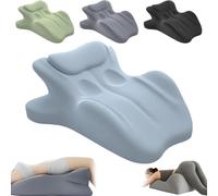 Chiro Monk Couple Pillow, Sweet Surrender Couples Pillow, Butt Cushion for Couple, 2025 New Intimacy Pillowm, Multi Position Comfort Memory Foam Wedge Pillows, Recovers After Impact, for All(blue)