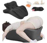 Chiromonk Couples Pillow - 27° Angle Perfect Position, Memory Foam Cushion for Intimacy Support & Back, Ideal for All Postures, Keep the Passion Going All-Nights (Black)
