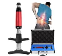 Chiropractic Adjustment Tool, 6 Levels Manual Spine Massager, Back Activator Correction Massager for Scoliosis Adjuster Spine Activator Spine Chiropractic, 50-300N Adjustable Force,Red