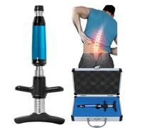 Chiropractic Adjustment Tool, 6 Levels Manual Spine Massager, Back Activator Correction Massager for Scoliosis Adjuster Spine Activator Spine Chiropractic, 50-300N Adjustable Force,Blue