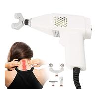 Chiropractic Gun, Chiropractic Adjusting Tool Instrument,Electric Impulse Gun,Massage Equipment,for Improve Joint Pain (White)